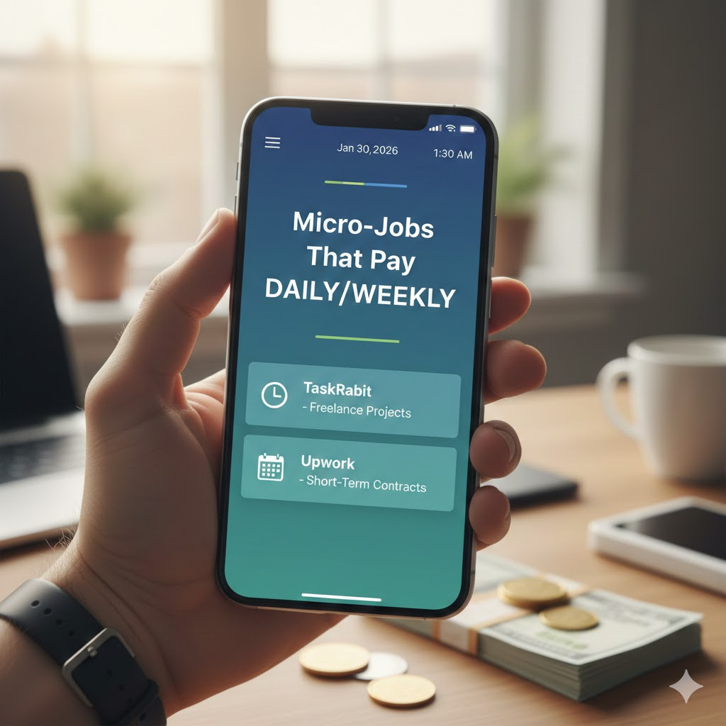 Micro-Jobs That Pay Daily or Weekly: A Complete Guide