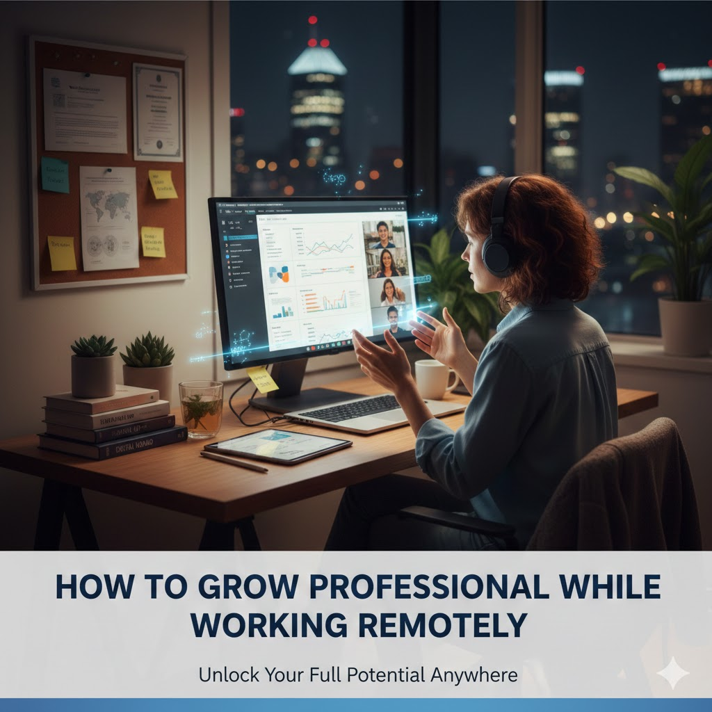 How to Grow Professionally While Working Remotely